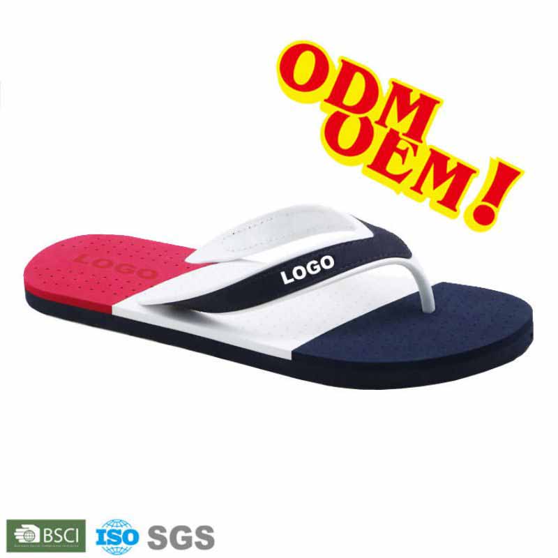 Lógó saincheaptha trá an tsamhraidh lasmuigh den samhradh mórdhíola fear díolacháin te pvc strap compord ócáideach spórt eva flops flops smeach slipéir smeach flipflops